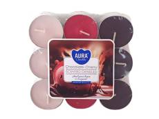 AURA Duftteelichter Schoko-Kirsch 18er Alu-Schale