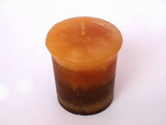 Pajoma Duftvotivkerze Marmor Zimt-Orange