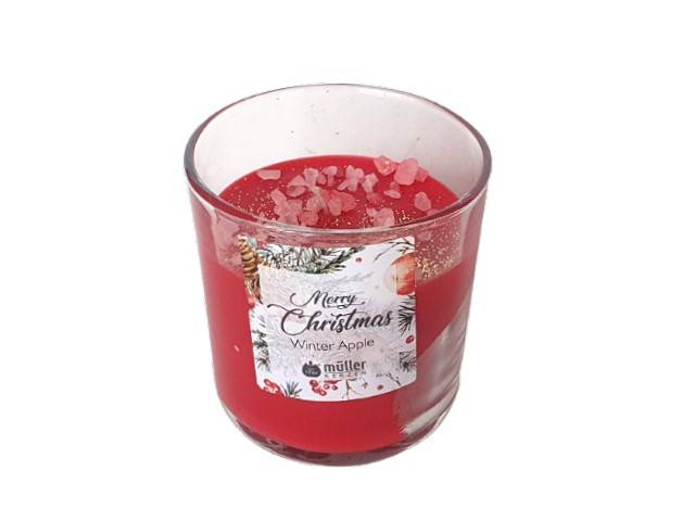 Duft-Kerzenglas CRYSTAL Merry Christmas, Winter Apple