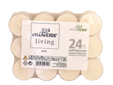 Villa Verde Duftteelichter 24er Pack WHITE transparenter Hülle