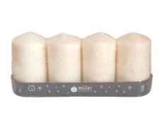 Stumpenkerzen vanille 4er Set
